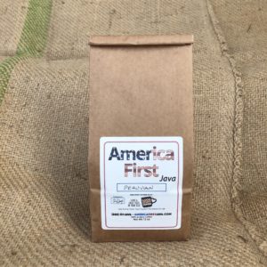 America First Java Coffee Bag