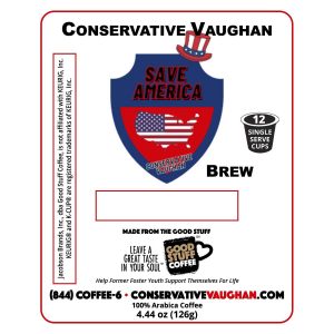 Conservative Vaughan Brew - Carton Label