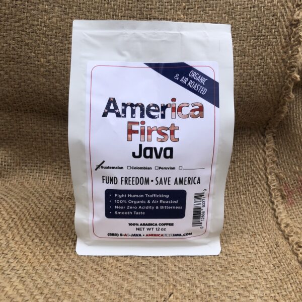 America First Java - NEW Bag & Label