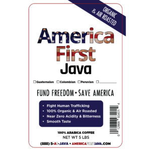 America First Java 5lb Bag Label